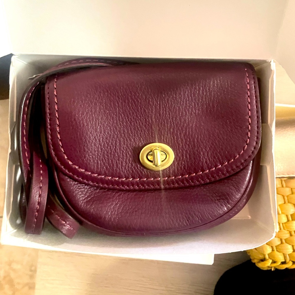 Coach wallet mini bag Turnlock Flap Square Pouch